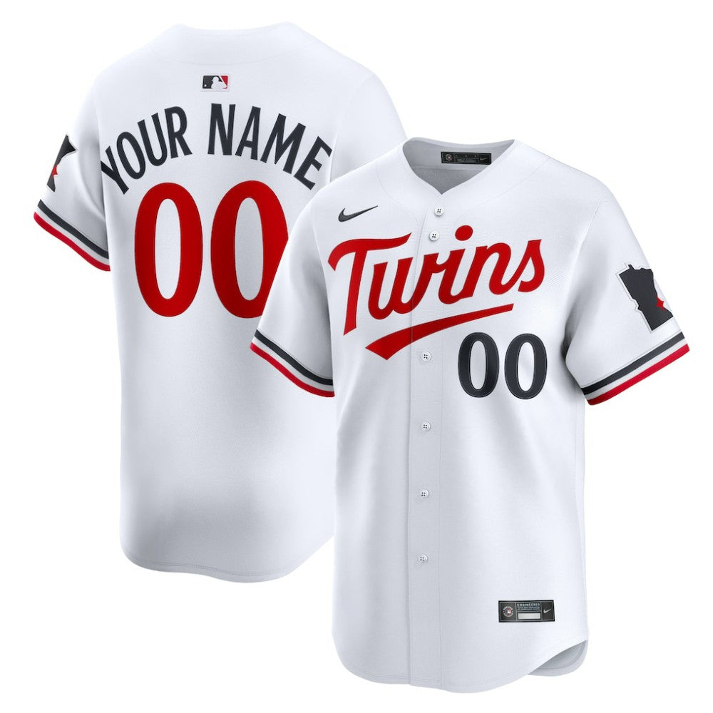 Minnesota Twins Home Limited Custom Jersey White