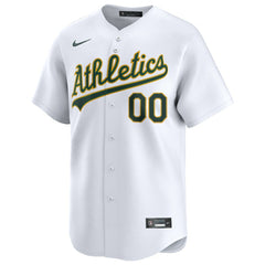 Athletics Home Limited Custom Jersey White
