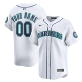 Seattle Mariners Home Limited Custom Jersey White