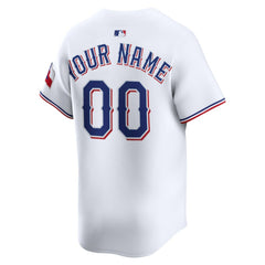 Texas Rangers Home Limited Custom Jersey White