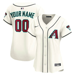 Arizona Diamondbacks Women's Home Limited Custom Jersey Cream