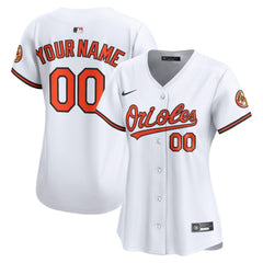 Baltimore Orioles Women's Home Limited Custom Jersey White