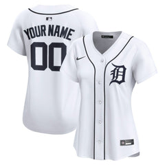 Detroit Tigers Women's Home Limited Custom Jersey White