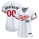 Minnesota Twins Women's Home Limited Custom Jersey White