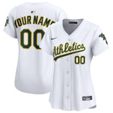 Athletics Women's Home Limited Custom Jersey White