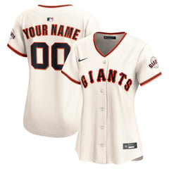 San Francisco Giants Women's Home Limited Custom Jersey Cream