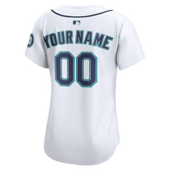 Seattle Mariners Women's Home Limited Custom Jersey White