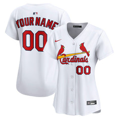 St. Louis Cardinals Women's Home Limited Custom Jersey White