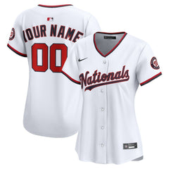 Washington Nationals Women's Home Limited Custom Jersey White