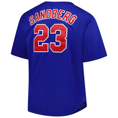Ryne Sandberg Chicago Cubs Big & Tall Cooperstown Mesh Batting Practice Jersey Royal
