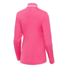 New York Yankees Antigua Women's Spring Training Palmetto Quarter-Zip Top Pink