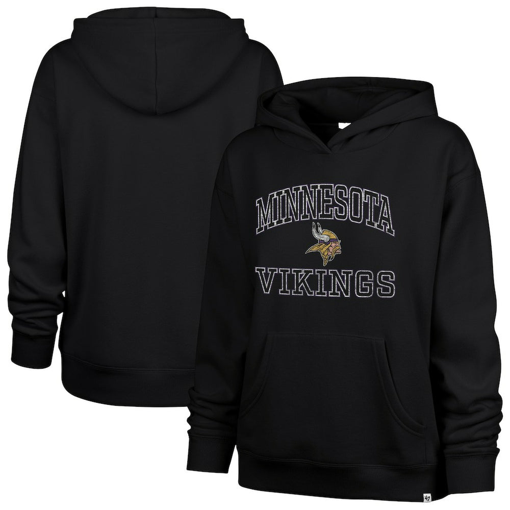 Minnesota Vikings '47 Women's Clarity Naomi Hoodie - Black cheap