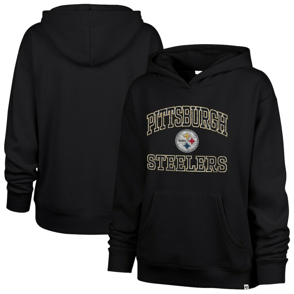 Pittsburgh Steelers '47 Women's Clarity Naomi Hoodie - Black sale