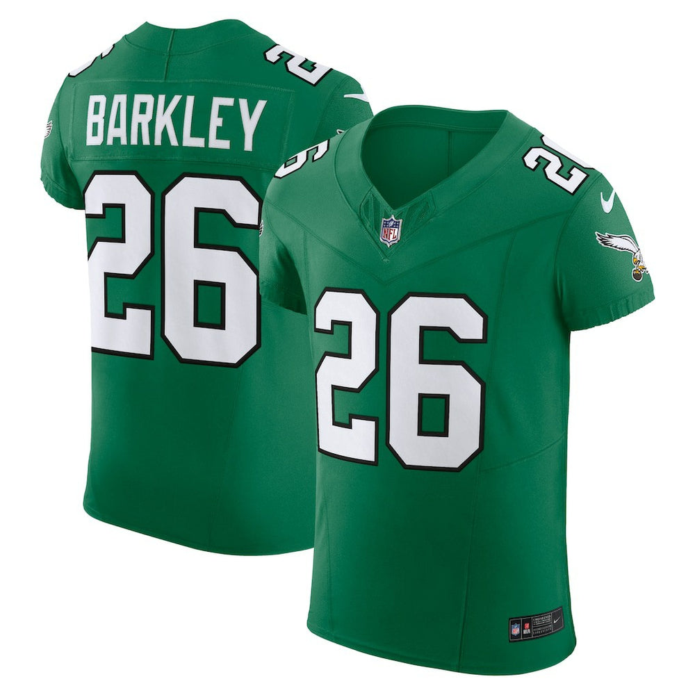 Saquon Barkley Philadelphia Eagles Alternate Vapor F.U.S.E. Elite Jersey - Kelly Green on sale