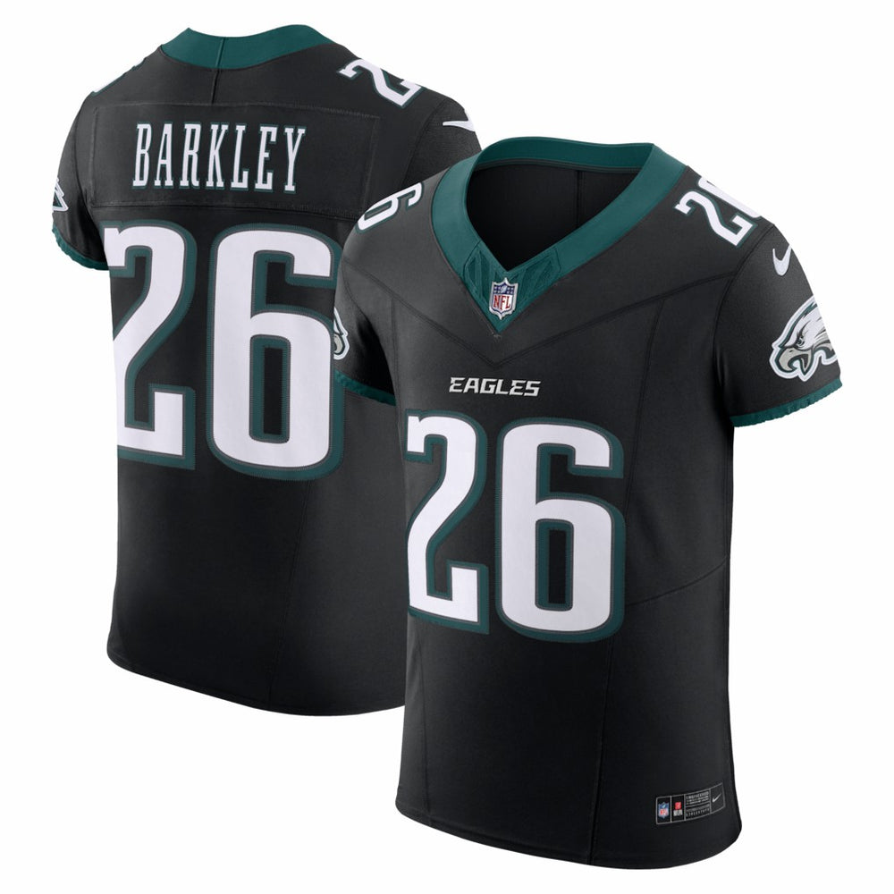 Saquon Barkley Philadelphia Eagles Alternate Vapor F.U.S.E. Elite Jersey - Black on sale