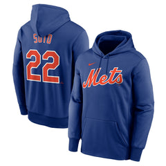 Juan Soto New York Mets Name & Number Pullover Hoodie Royal