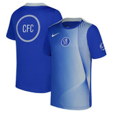 Chelsea Youth 2025/26 Third Academy Pro Pre-Match Dri-Fit Top on sale - Blue