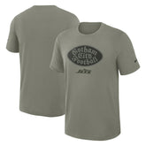 New York Jets 2025 Rivalries Collection Slub Dri-FIT T-Shirt - Dark Stucco on sale