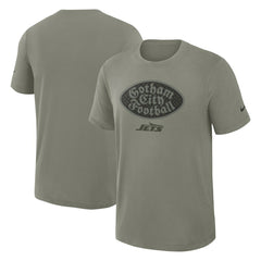 New York Jets 2025 Rivalries Collection Slub Dri-FIT T-Shirt - Dark Stucco on sale