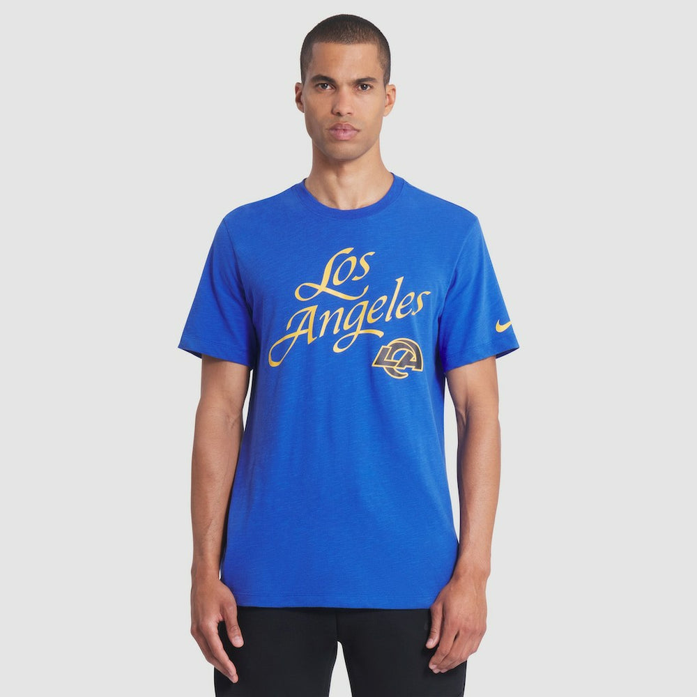 Los Angeles Rams 2025 Rivalries Collection Slub Dri-FIT T-Shirt - Royal on sale