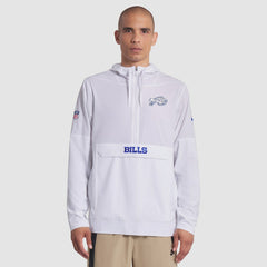 Buffalo Bills 2025 Rivalries Collection Sideline Anorak Half-Zip Hoodie Jacket - White cheap