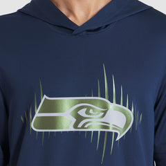 Seattle Seahawks 2025 Rivalries Collection Sideline Dri-FIT Long Sleeve Hoodie T-Shirt - College Navy on sale