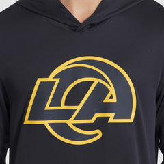 Los Angeles Rams 2025 Rivalries Collection Sideline Dri-FIT Long Sleeve Hoodie T-Shirt - Midnight Blue for sale