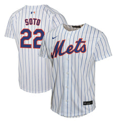 Juan Soto New York Mets Youth Home Game Player Jersey White