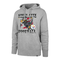 Pittsburgh Steelers '47 Regional Headline Pullover Hoodie - Gray on sale