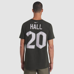 Breece Hall New York Jets 2025 Rivalries Collection Player Name & Number T-Shirt - Gotham Green sale