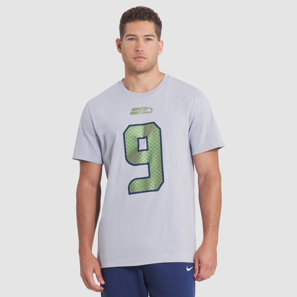 Kenneth Walker III Seattle Seahawks 2025 Rivalries Collection Player Name & Number T-Shirt - Wolf Gray for sale
