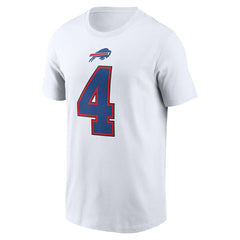 James Cook III Buffalo Bills Player Name & Number T-Shirt - White online