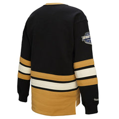 Vegas Golden Knights Mitchell & Ness Women's Heritage Lace-Up Pullover Sweatshirt - Black Sweatshirts