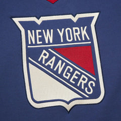 New York Rangers Mitchell & Ness Women's Heritage Lace-Up Pullover Sweatshirt - Blue Sweatshirts