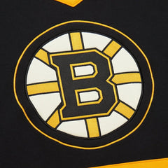 Boston Bruins Mitchell & Ness Women's Heritage Lace-Up Pullover Sweatshirt - Black Sweatshirts
