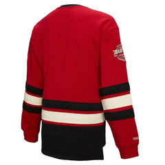 New Jersey Devils Mitchell & Ness Women's Heritage Lace-Up Pullover Sweatshirt - Red Sweatshirts