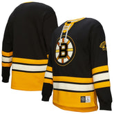 Boston Bruins Heritage Lace-Up Pullover Sweatshirt - Black Sweatshirts