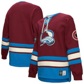 Colorado Avalanche Heritage Lace-Up Pullover Sweatshirt - Burgundy Sweatshirts