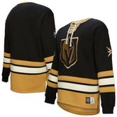 Vegas Golden Knights Heritage Lace-Up Pullover Sweatshirt - Black Sweatshirts