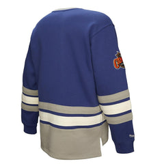 Toronto Maple Leafs Heritage Lace-Up Pullover Sweatshirt - Blue Sweatshirts