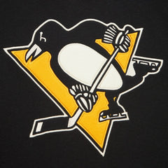 Pittsburgh Penguins Heritage Lace-Up Pullover Sweatshirt - Black Sweatshirts