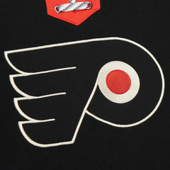 Philadelphia Flyers Heritage Lace-Up Pullover Sweatshirt - Black Sweatshirts
