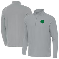 Pittsburgh Steelers Antigua St Patrick Day Intent Quarter-Zip Pullover Top - Gray sale