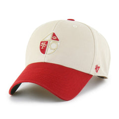 San Francisco 49ers '47 Fairfield MVP Throwback Adjustable Hat - Cream/Scarlet discount