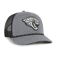 Jacksonville Jaguars '47 Carbon Rope Trucker Adjustable Hat - Heather Charcoal discount