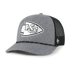 Kansas City Chiefs '47 Carbon Rope Trucker Adjustable Hat - Heather Charcoal cheap