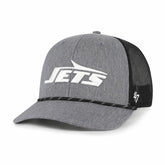 New York Jets '47 Carbon Rope Trucker Adjustable Hat - Heather Charcoal online