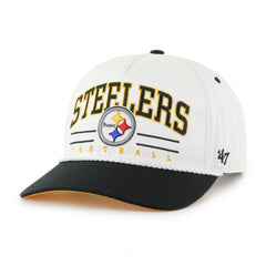 Pittsburgh Steelers '47 Roscoe Two-Toned Hitch Adjustable Hat - White/Black sale
