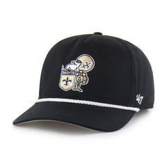 New Orleans Saints '47 Rope Hitch Adjustable Hat - Black discount
