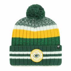 Green Bay Packers '47 Quiver Cuffed Knit Hat with Pom discount